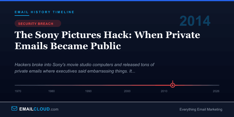 The Sony Pictures Hack: When Private Emails Became Public — Email History Timeline 2014